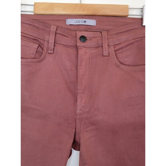 Joe’s Skinny Jeans Womens Size 28 Rust Brown Coated Saddleback High Rise Denim - Picture 3 of 11